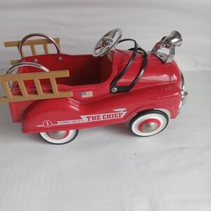 The Chief Red Fire Truck Toy Decor